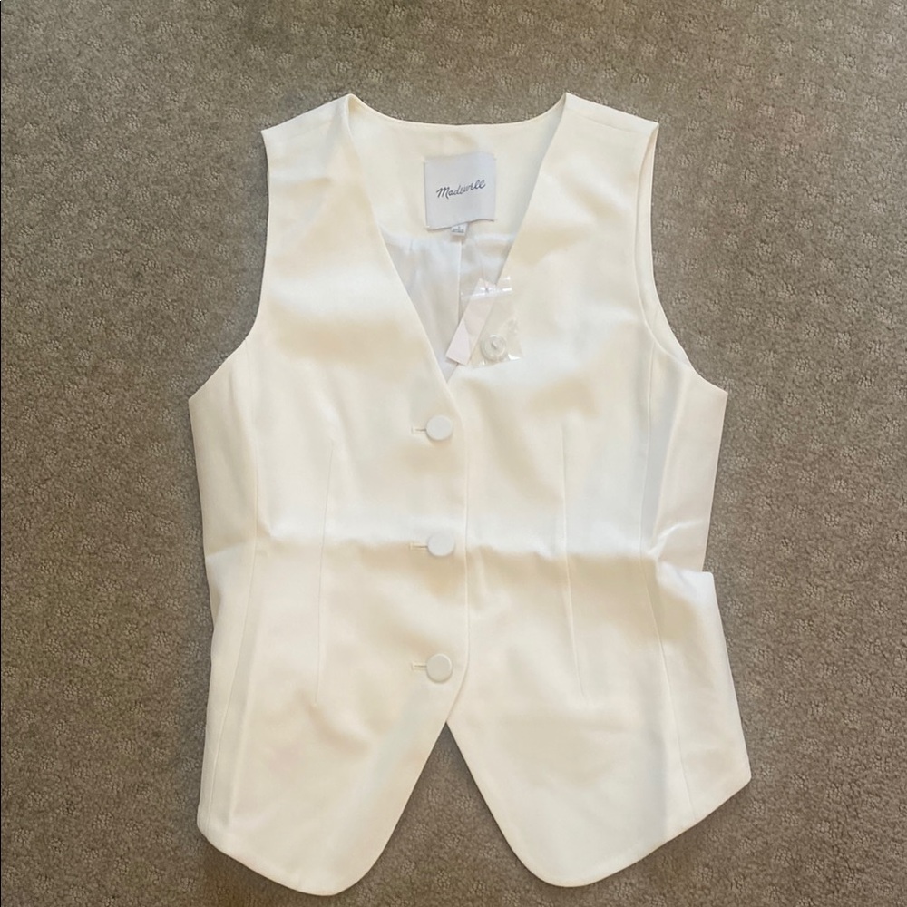 Madewell White Vest - brand new with tags